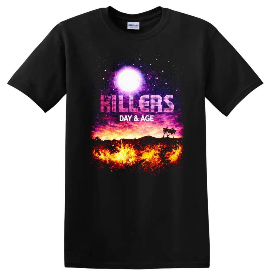The Killers Day & Age Vintage Classic Rock Album Cover T Shirt - Black