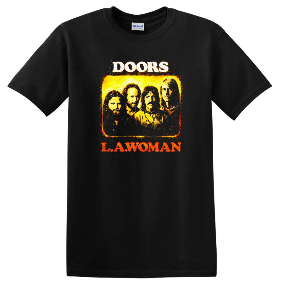The Doors L.A. Woman Vintage Classic Rock T Shirt - Black