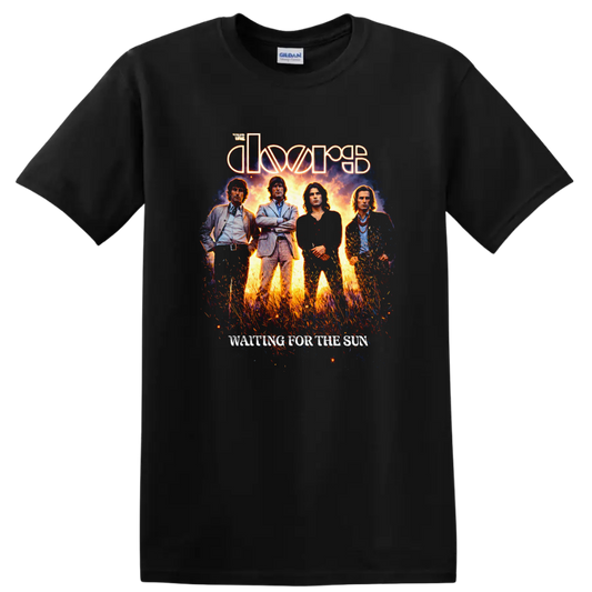 The Doors Waiting for the Sun Vintage Classic Rock T Shirt - Black