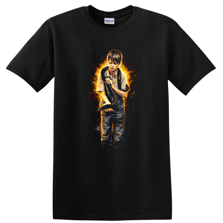 Vintage Classic Rock Album Cover Art Style T Shirt - Black