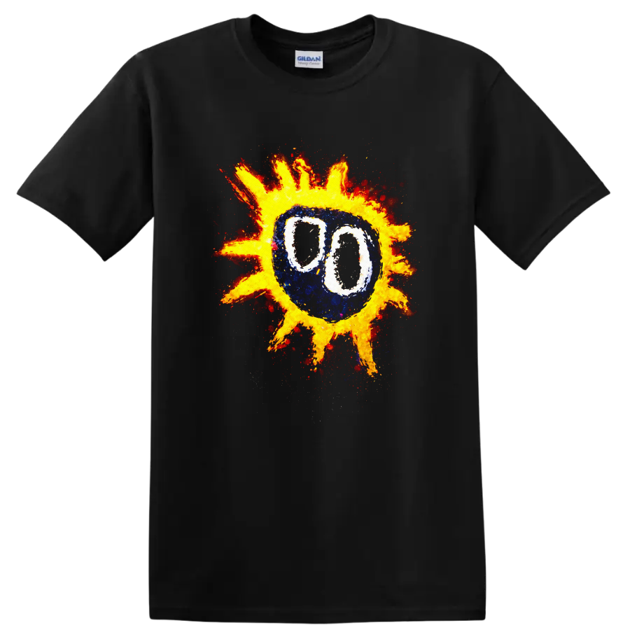 Vintage Classic Rock Album Cover Art Style T Shirt - Black