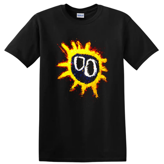 Vintage Classic Rock Album Cover Art Style T Shirt - Black