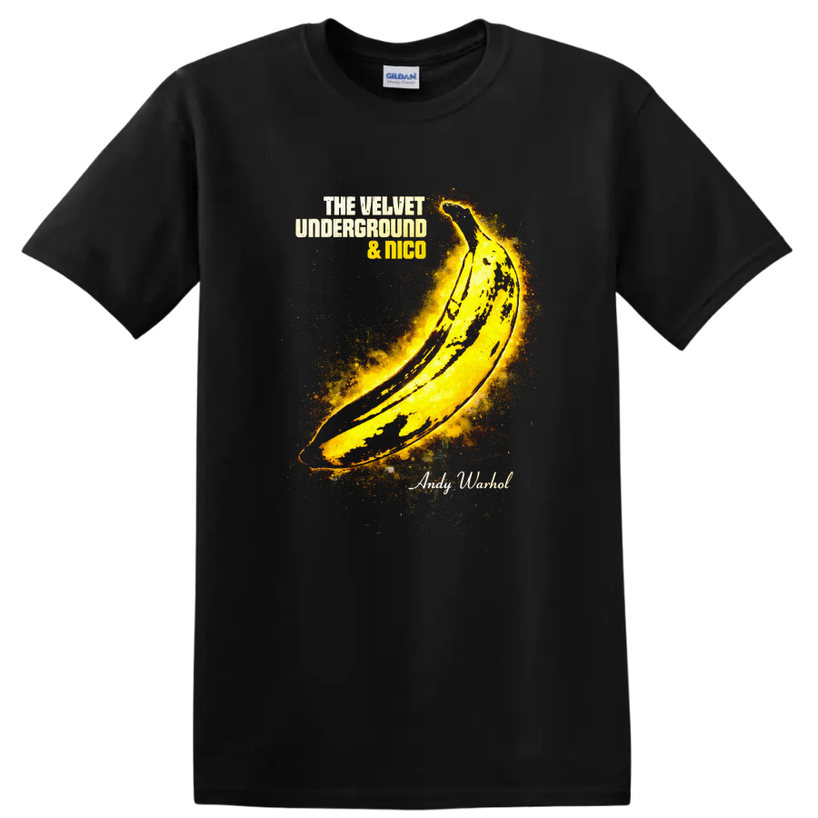 The Velvet Underground & Nico Vintage T Shirt - Classic Rock Art - Black
