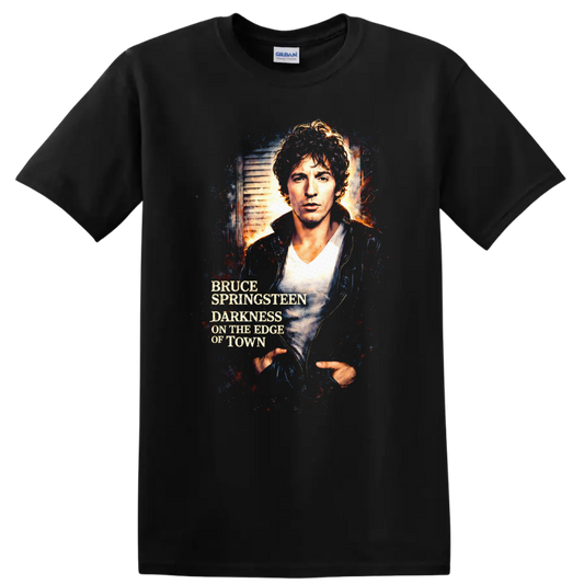 Bruce Springsteen Darkness on the Edge of Town Vintage T Shirt - Black