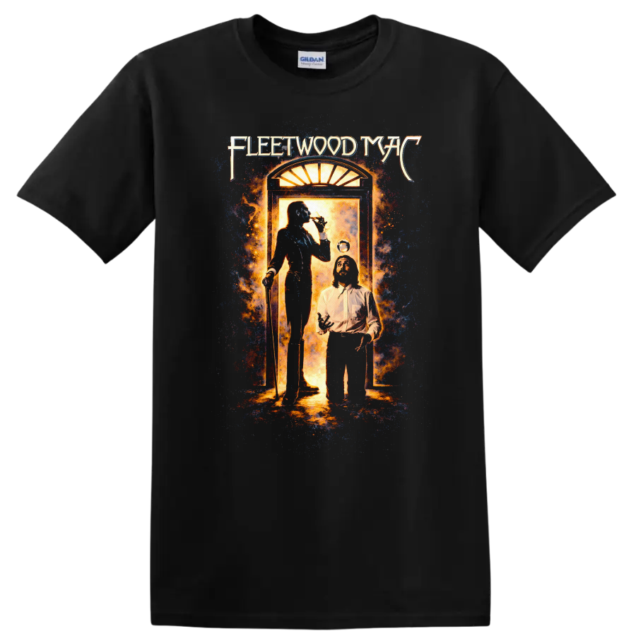 Fleetwood Mac Vintage Classic Rock Album Cover Art T Shirt - Black