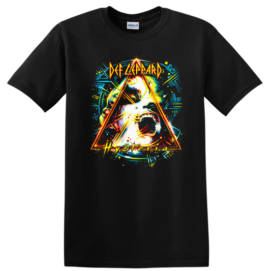 Def Leppard Hysteria Vintage Classic Rock T Shirt - Black