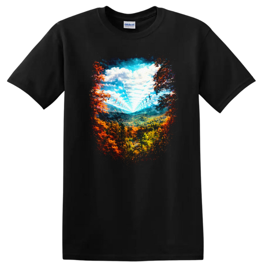 Vintage Classic Rock Album Cover Art Style T Shirt - Black