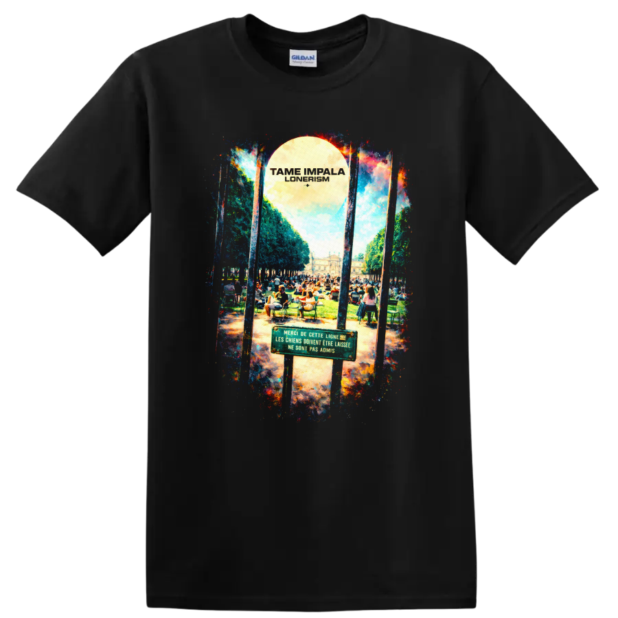 Tame Impala Lonerism Vintage Classic Rock T Shirt - Black