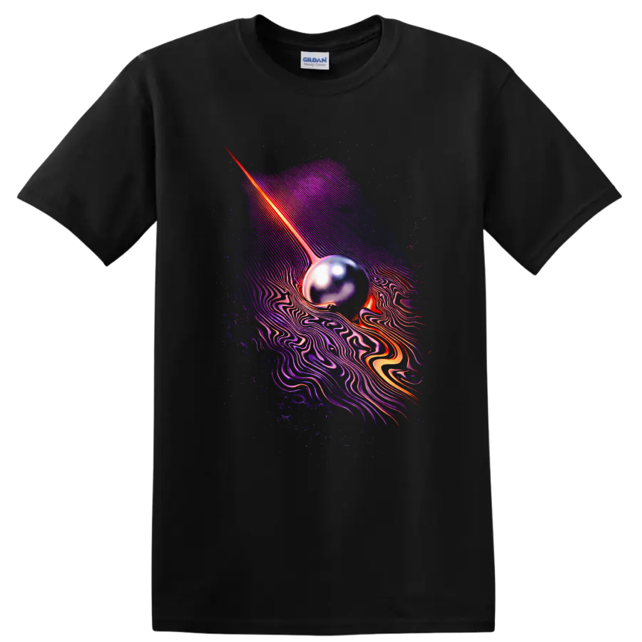Vintage Classic Rock Album Cover Art Style T Shirt - Black