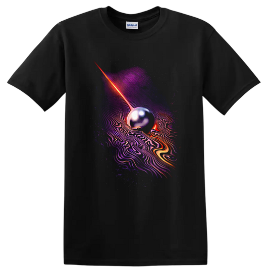 Vintage Classic Rock Album Cover Art Style T Shirt - Black