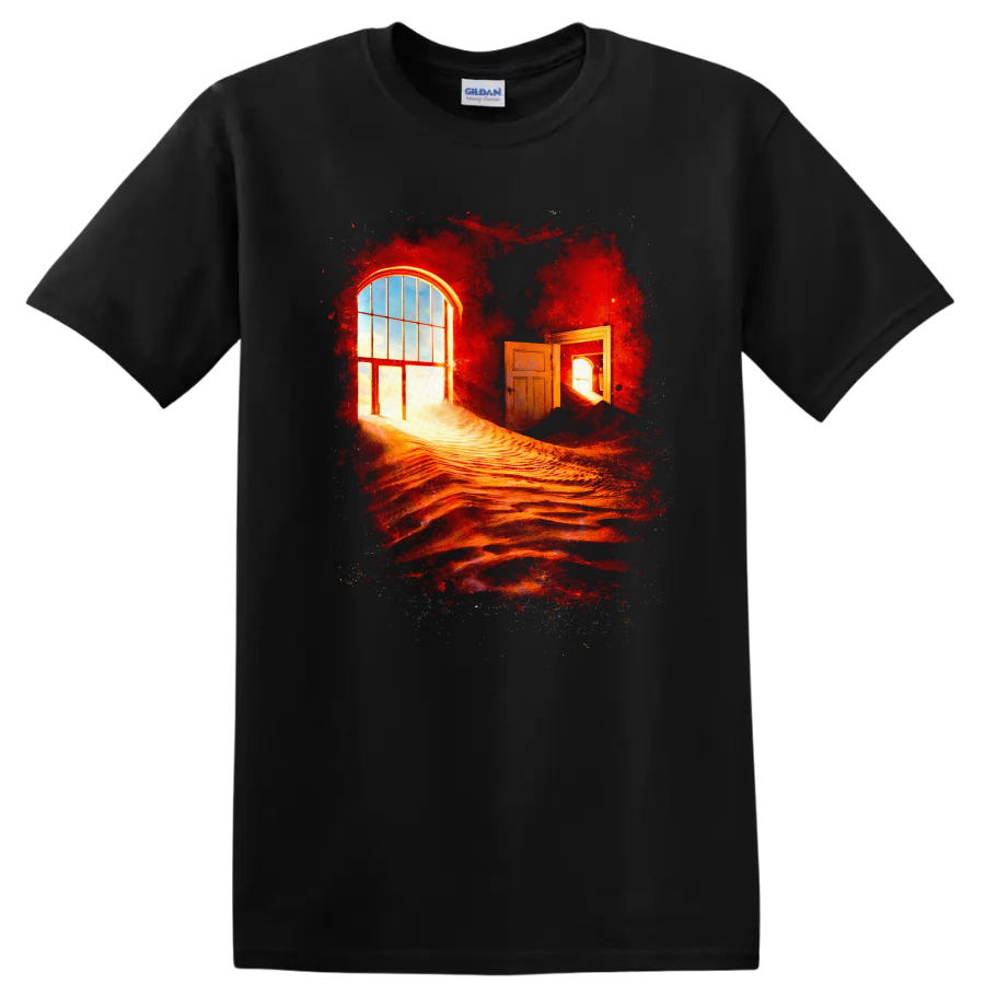 Vintage Classic Rock Album Cover Art Style T Shirt - Black