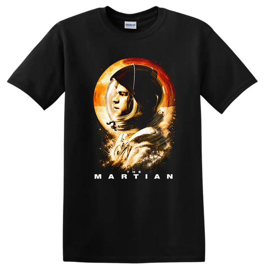 Vintage Cult Movie Character Portrait T Shirt on a Black T Shirt