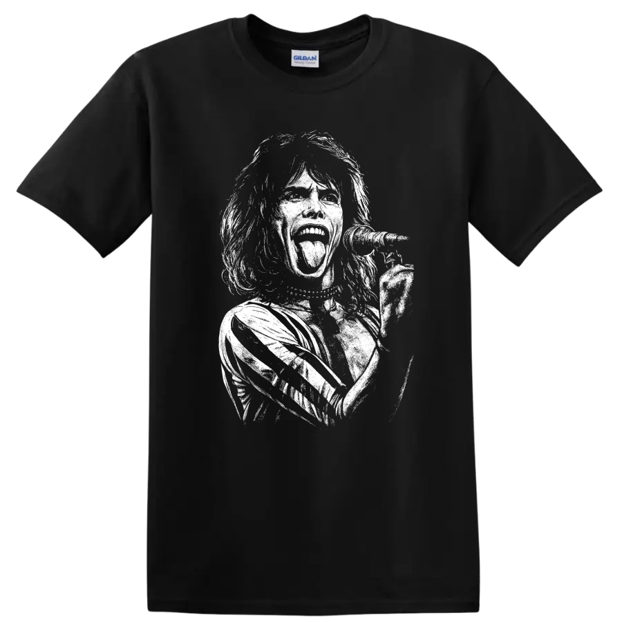 Mick Jagger The Rolling Stones Rock Legends T Shirt - Black