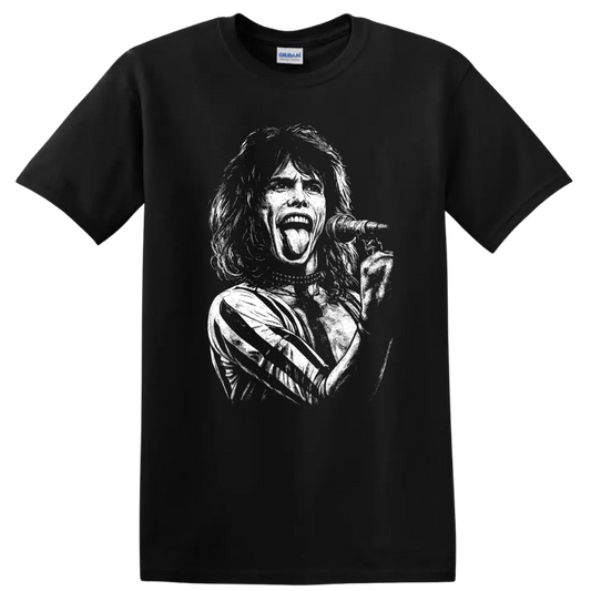 Mick Jagger The Rolling Stones Rock Legends T Shirt - Black