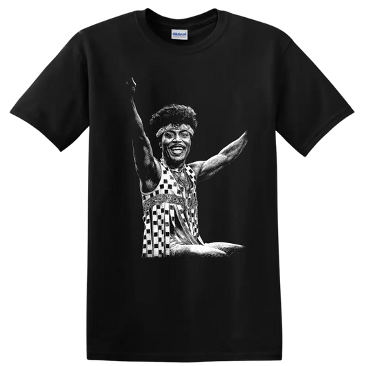 Little Richard Rock Legends Silhouette T Shirt - Black