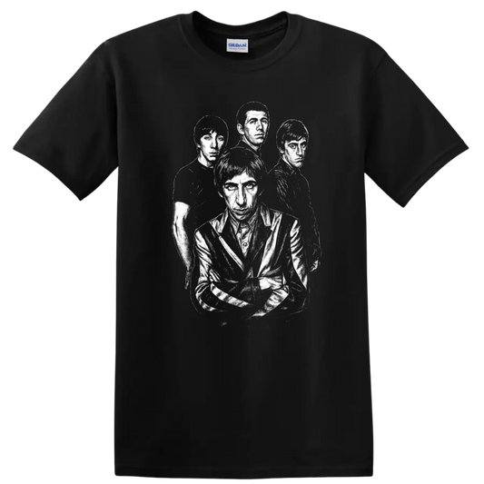 Scott Walker The Walker Brothers Rock Legends Tribute T Shirt - Black