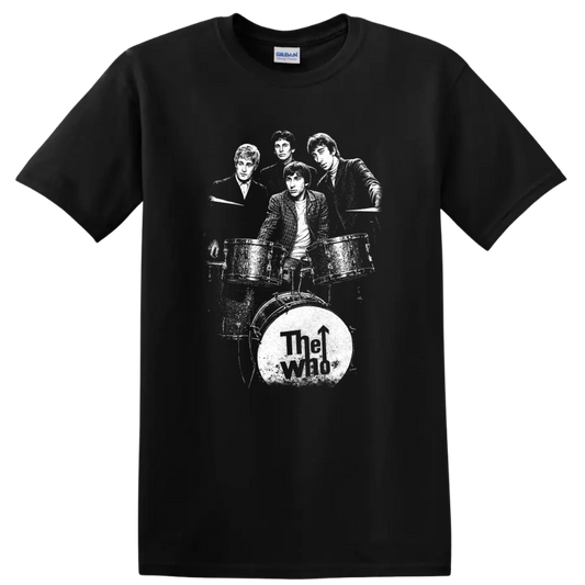 The Who Rock Legends Band Logo T Shirt for Classic Music Fans - Black