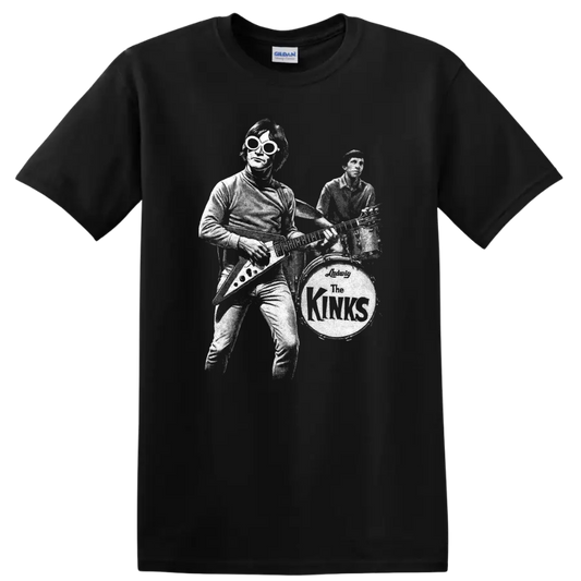 The Kinks Rock Legends Vintage Band Logo T Shirt Classic Music Tee - Black
