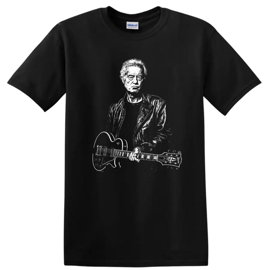 Jimmy Page Led Zeppelin Rock Legends Tribute T Shirt for Fans - Black