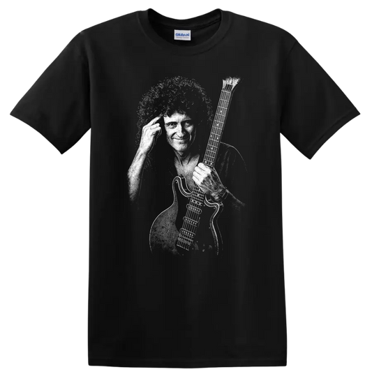 Brian May Queen Rock Legends Silhouette T Shirt - Black