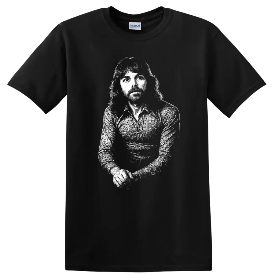 Richard Wright Pink Floyd Rock Legends Vintage Style T Shirt - Black