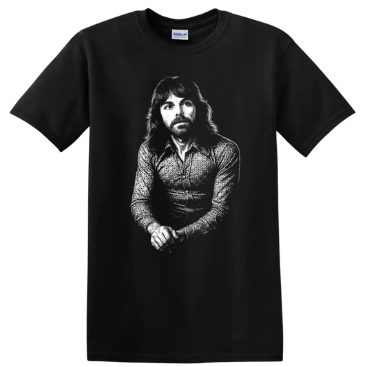 Richard Wright Pink Floyd Rock Legends Vintage Style T Shirt - Black