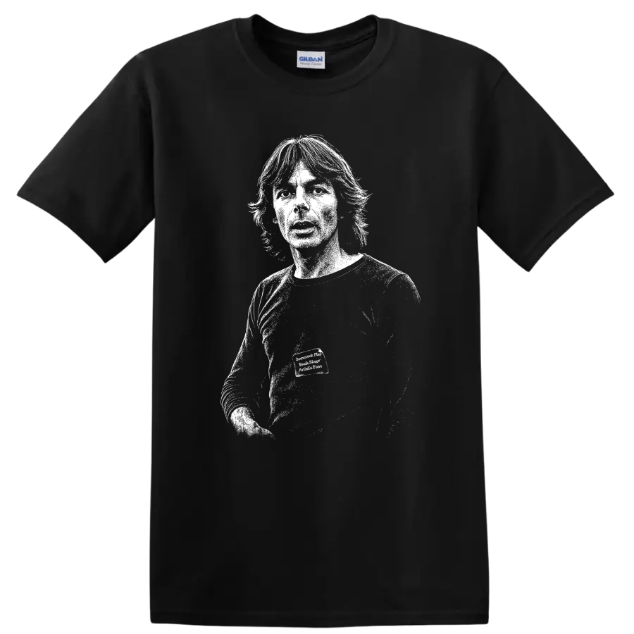 Richard Wright Pink Floyd Rock Legends Portrait T Shirt - Black