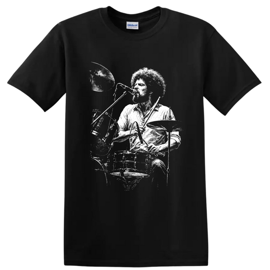 Don Henley Eagles Rock Legends Portrait T Shirt for Classic Rock Fans - Black