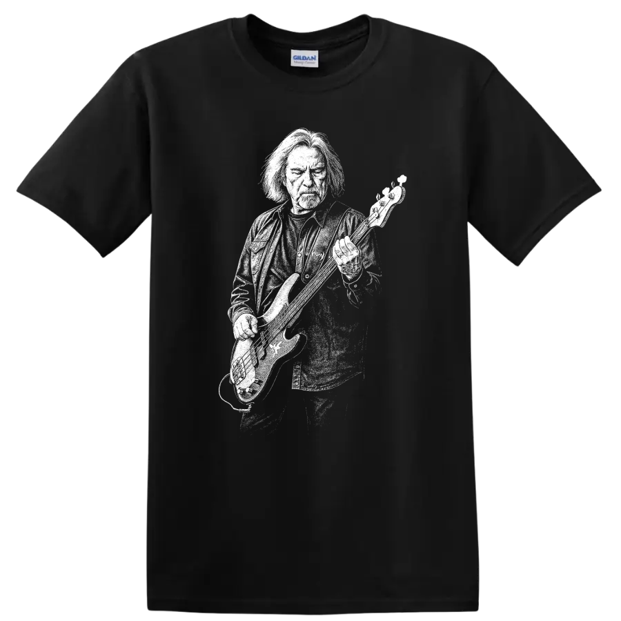 Geezer Butler Black Sabbath Rock Legends T Shirt Vintage Music Fan Tee - Black
