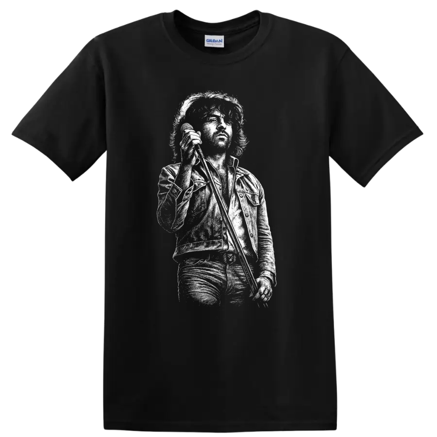 Ian Gillan Deep Purple Rock Legends T Shirt for Classic Rock Fans - Black