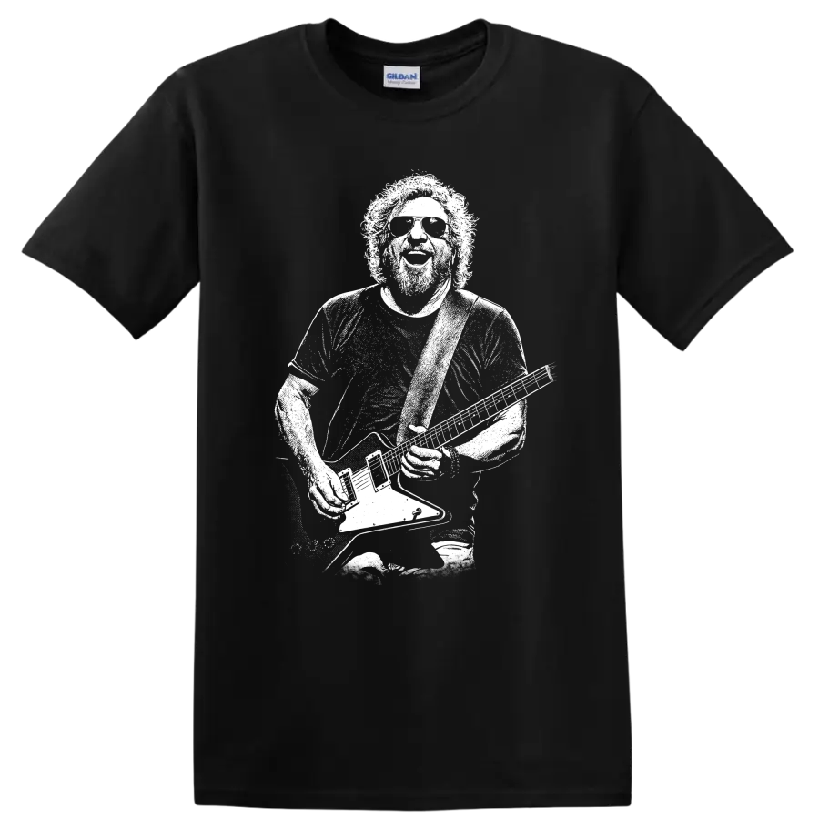 Sammy Hagar Van Halen Rock Legends Vintage Portrait T Shirt - Black