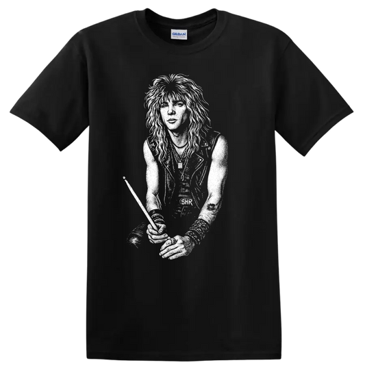 Duff McKagan Guns N Roses Rock Legends Guitar T Shirt - Black