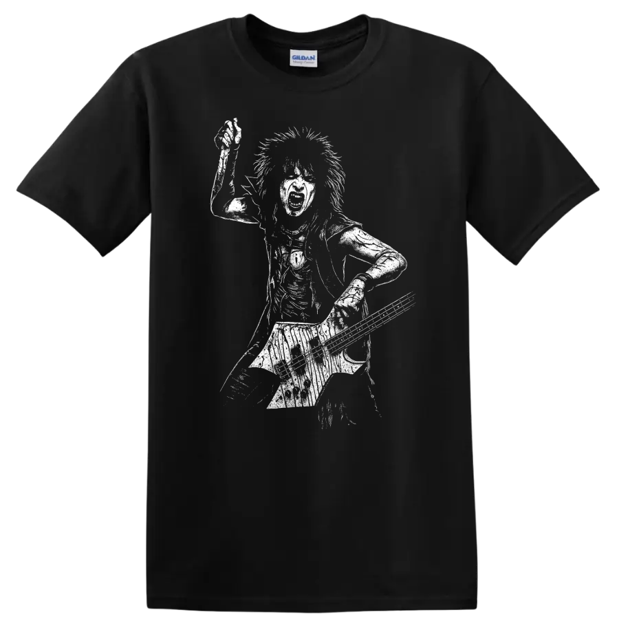 Nikki Sixx Mötley Crüe Shout at the Devil Rock Legends T Shirt - Black