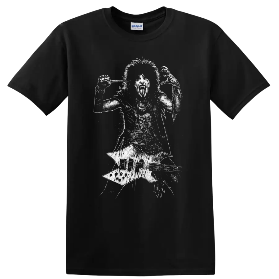 Nikki Sixx Mötley Crüe Shout at the Devil Rock Legends T Shirt - Black