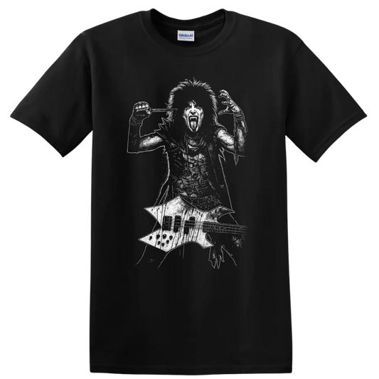 Nikki Sixx Mötley Crüe Shout at the Devil Rock Legends T Shirt - Black