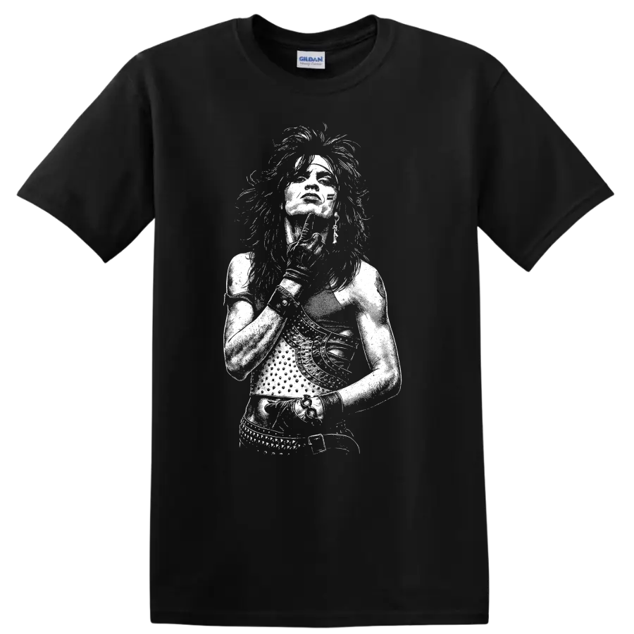 Tommy Lee Mötley Crüe Rock Legends Portrait T Shirt - Black