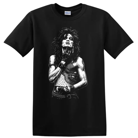 Tommy Lee Mötley Crüe Rock Legends Portrait T Shirt - Black