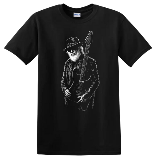 Dusty Hill ZZ Top Rock Legends Tribute T Shirt Classic Music Fan Tee - Black