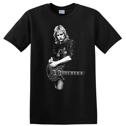 Phil Collen Def Leppard Rock Legends Guitarist T Shirt - Black