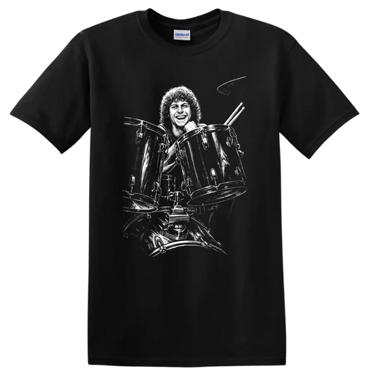 Rick Allen Def Leppard Rock Legends Graphic T Shirt - Black
