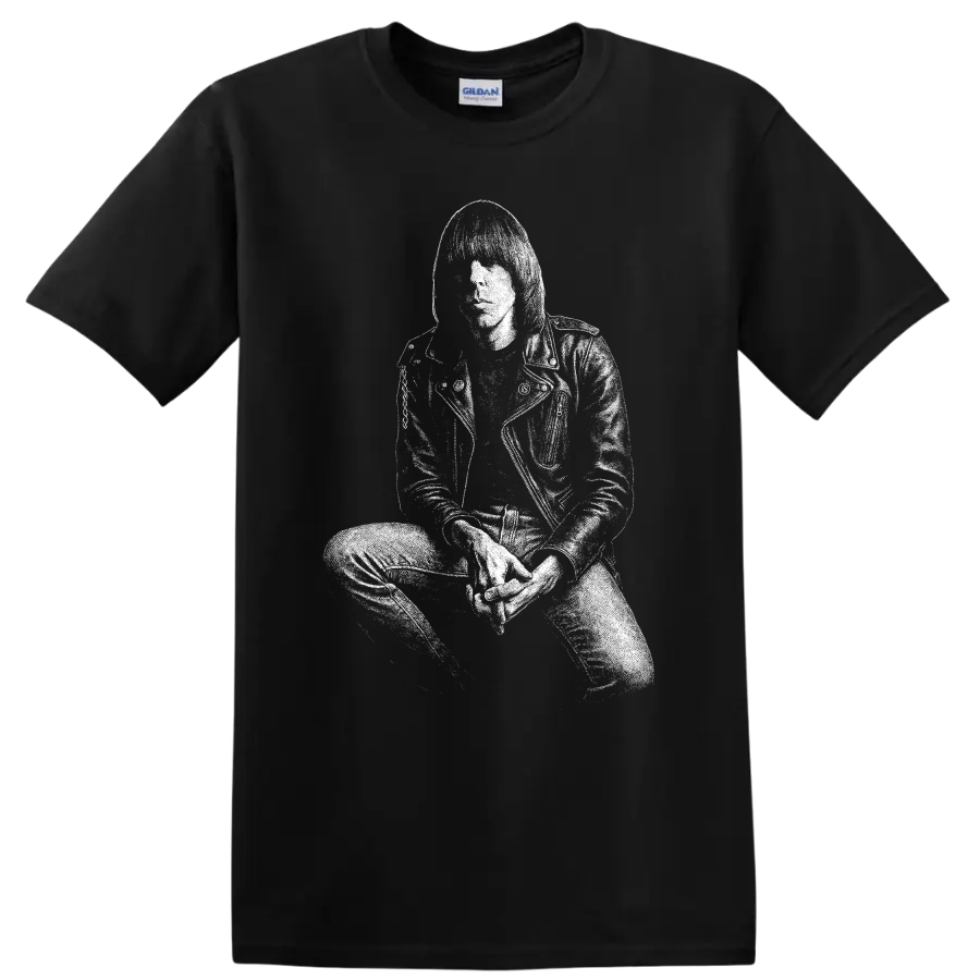 Joey Ramone Ramones Rock Legends T Shirt for Classic Punk Fans - Black