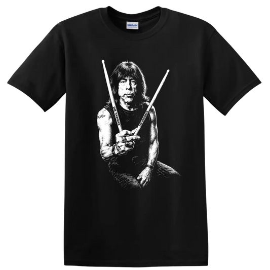 Marky Ramone Ramones Rock Legends Punk Drummer T Shirt - Black