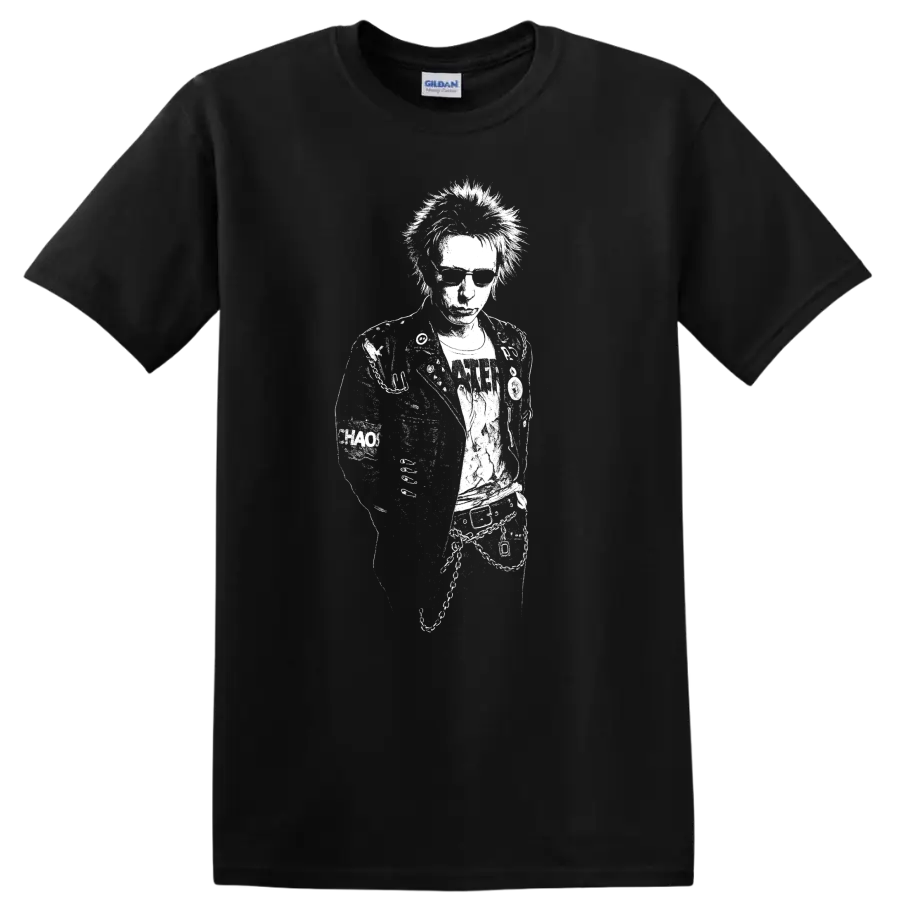 Johnny Rotten Sex Pistols Rock Legends T Shirt Punk Music Graphic - Black