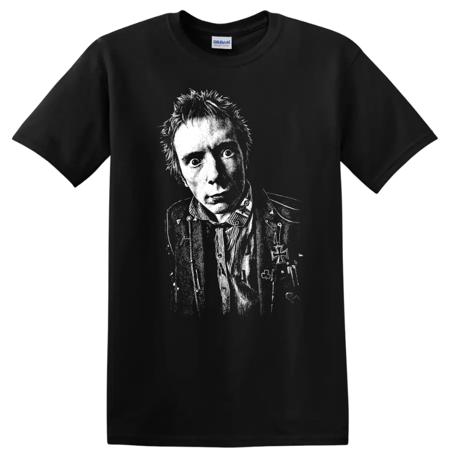 Johnny Rotten Sex Pistols Rock Legends Punk Style T Shirt - Black