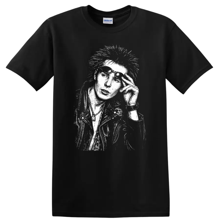 Sid Vicious Sex Pistols Rock Legends T Shirt Punk Music Tribute - Black