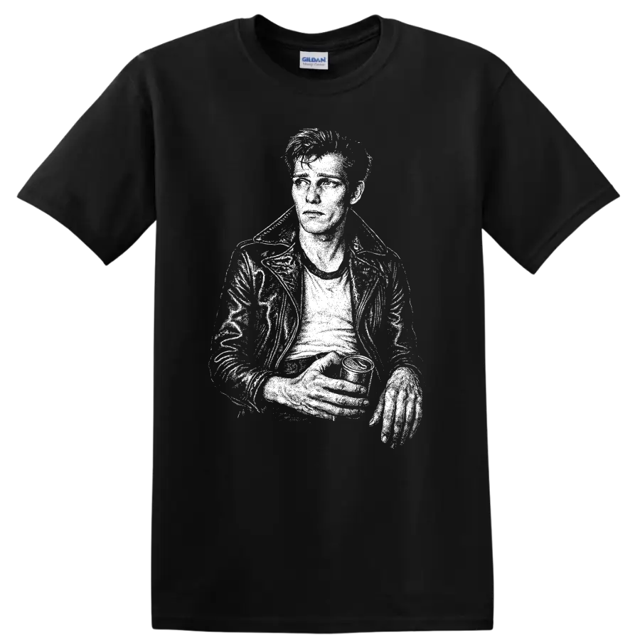 Paul Simonon The Clash Rock Legends Silhouette T Shirt - Black