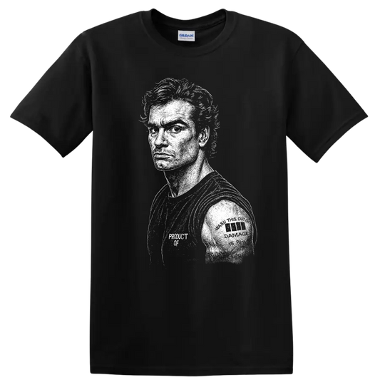 Andrew Eldritch The Sisters of Mercy Rock Legends Portrait T Shirt - Black