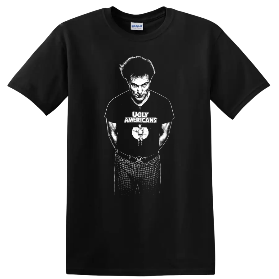 Iggy Pop The Stooges Rock Legends Silhouette T Shirt - Black