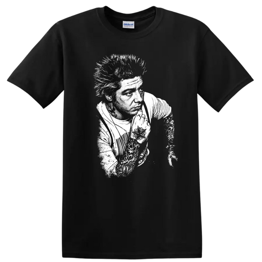 Lars Frederiksen Rancid Rock Legends Portrait T Shirt - Black