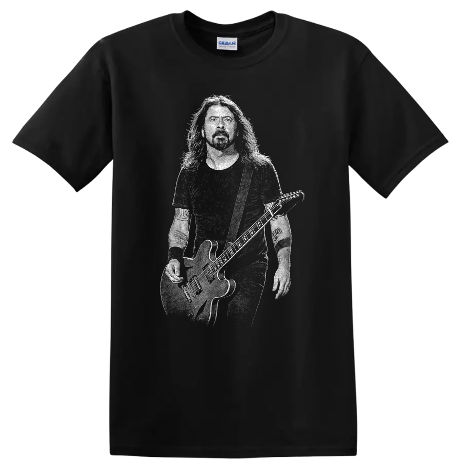 Dave Grohl Foo Fighters Rock Legends Tribute T Shirt - Black